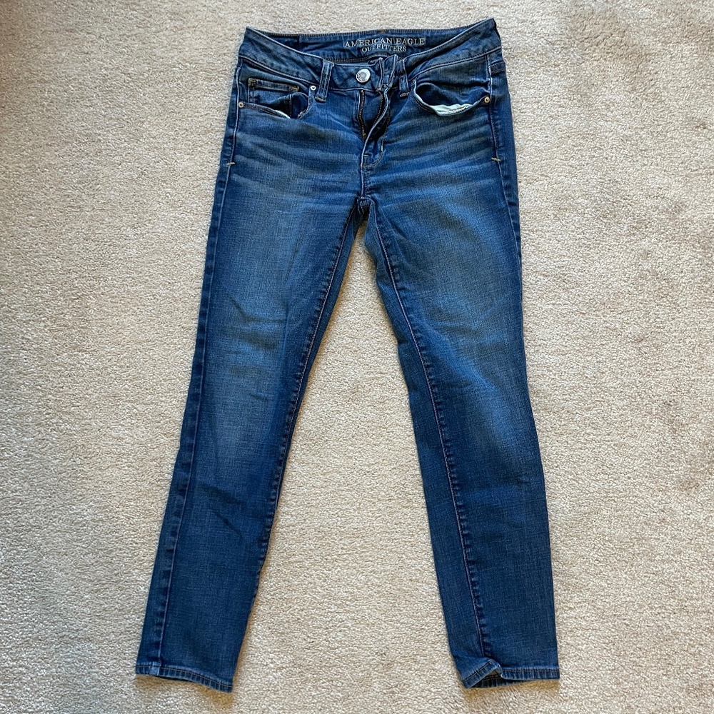 American Eagle Women’s Skinny Jeans - 4 short - medium blue